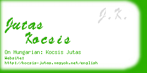jutas kocsis business card